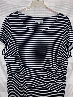Shelby & Palmer, Women’s 18W, Blue & White Stripes